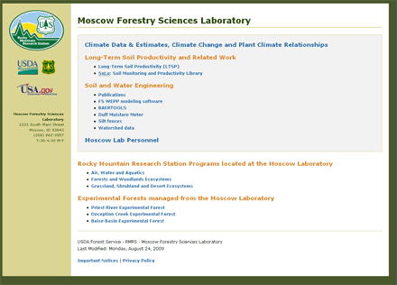 University of Idaho IJC web site