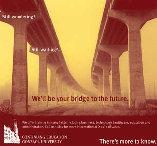 Gonzaga University Continuing Education Advertisement