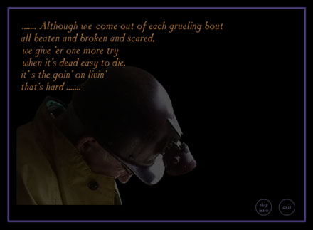 Screen shot of introduction for The Glittering Hill interactive CD