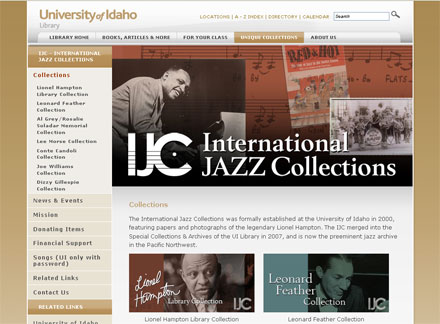 University of Idaho IJC web site